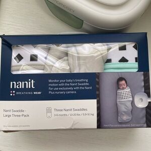 Nanit Swaddle - three pack (3-6 months) NWT